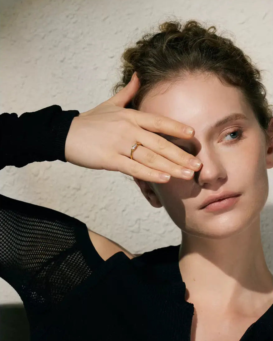 Anel Marquise Zircônia