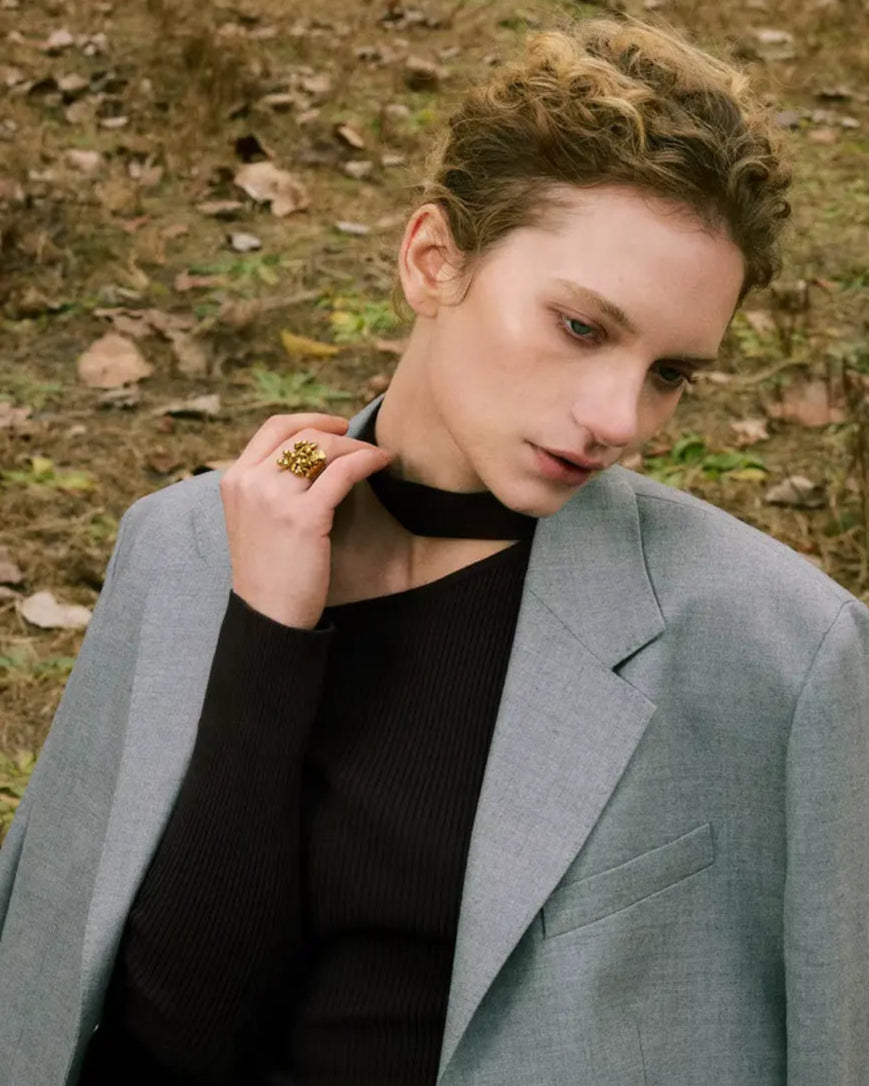 Anel Pingentes de Corações