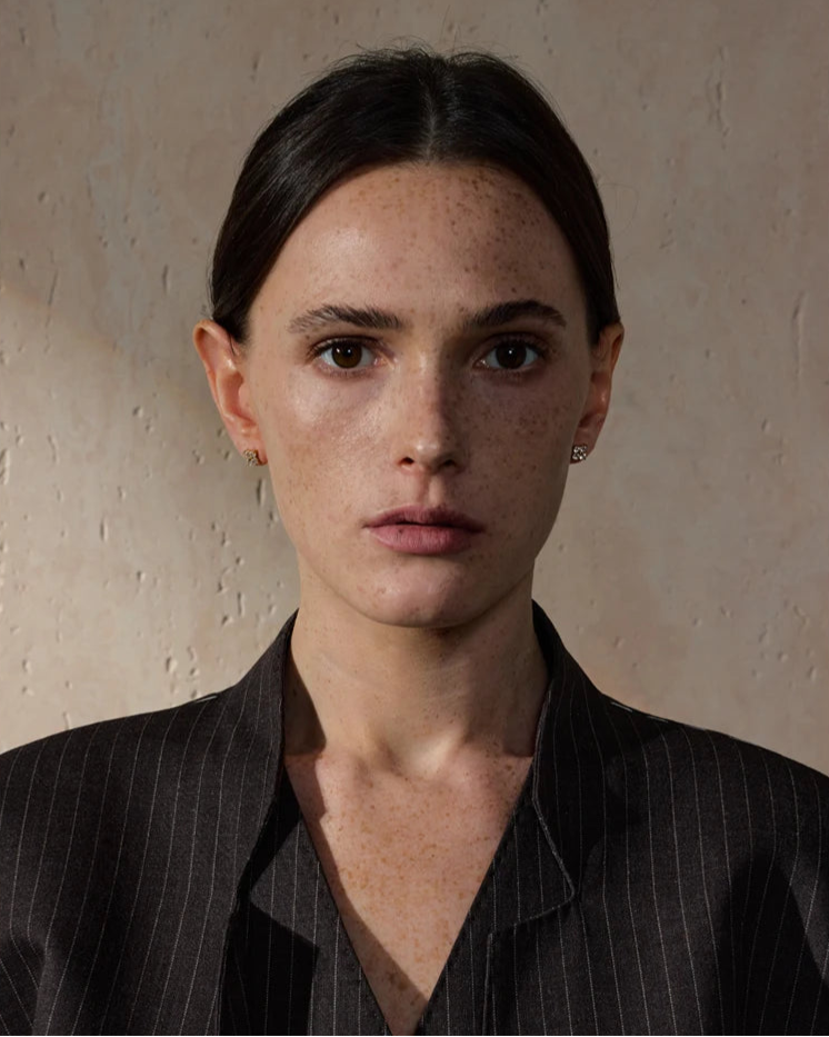 Brinco Flor Shiny Zircônia