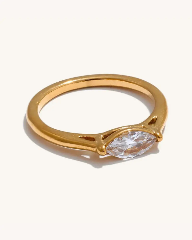 Anel Marquise Zircônia