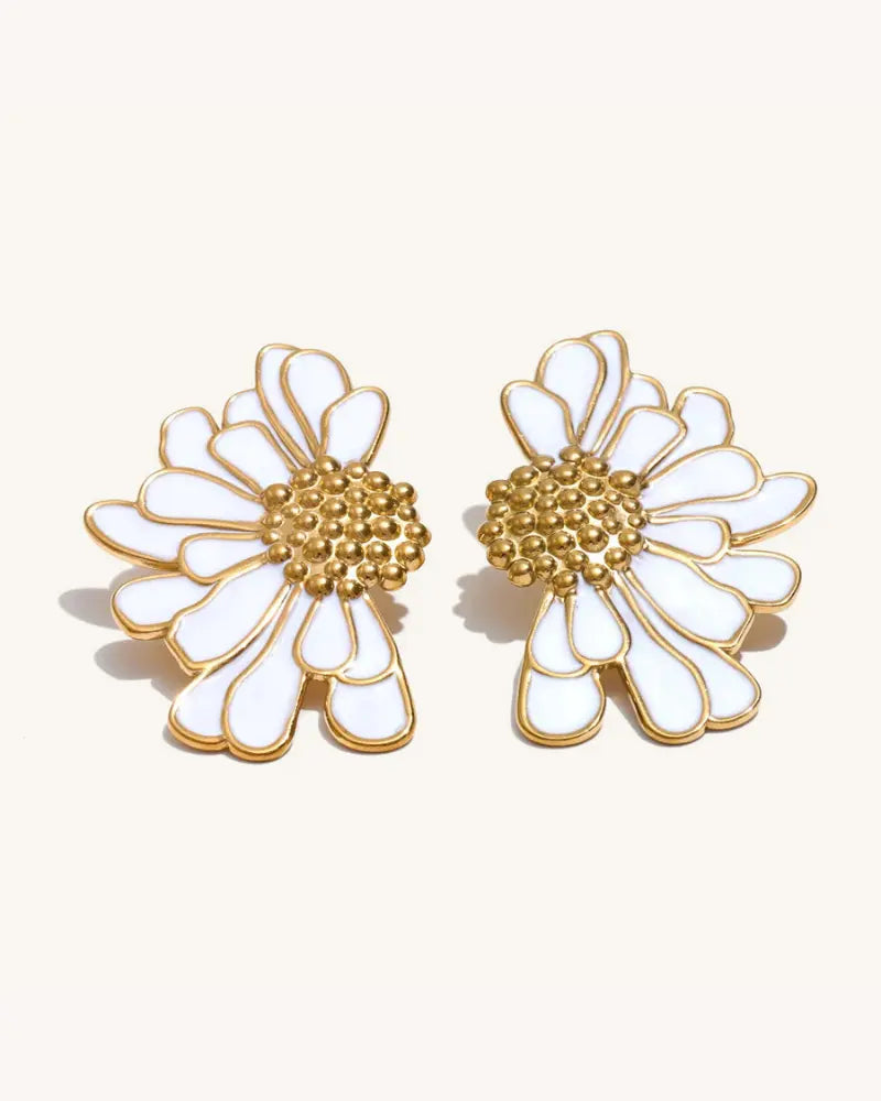 Brinco Esmaltado Flor State