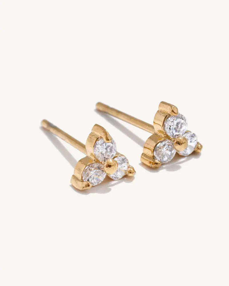 Brinco Flor Daily Zircônia