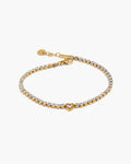 Pulseira Cravejada Coração Cintilante