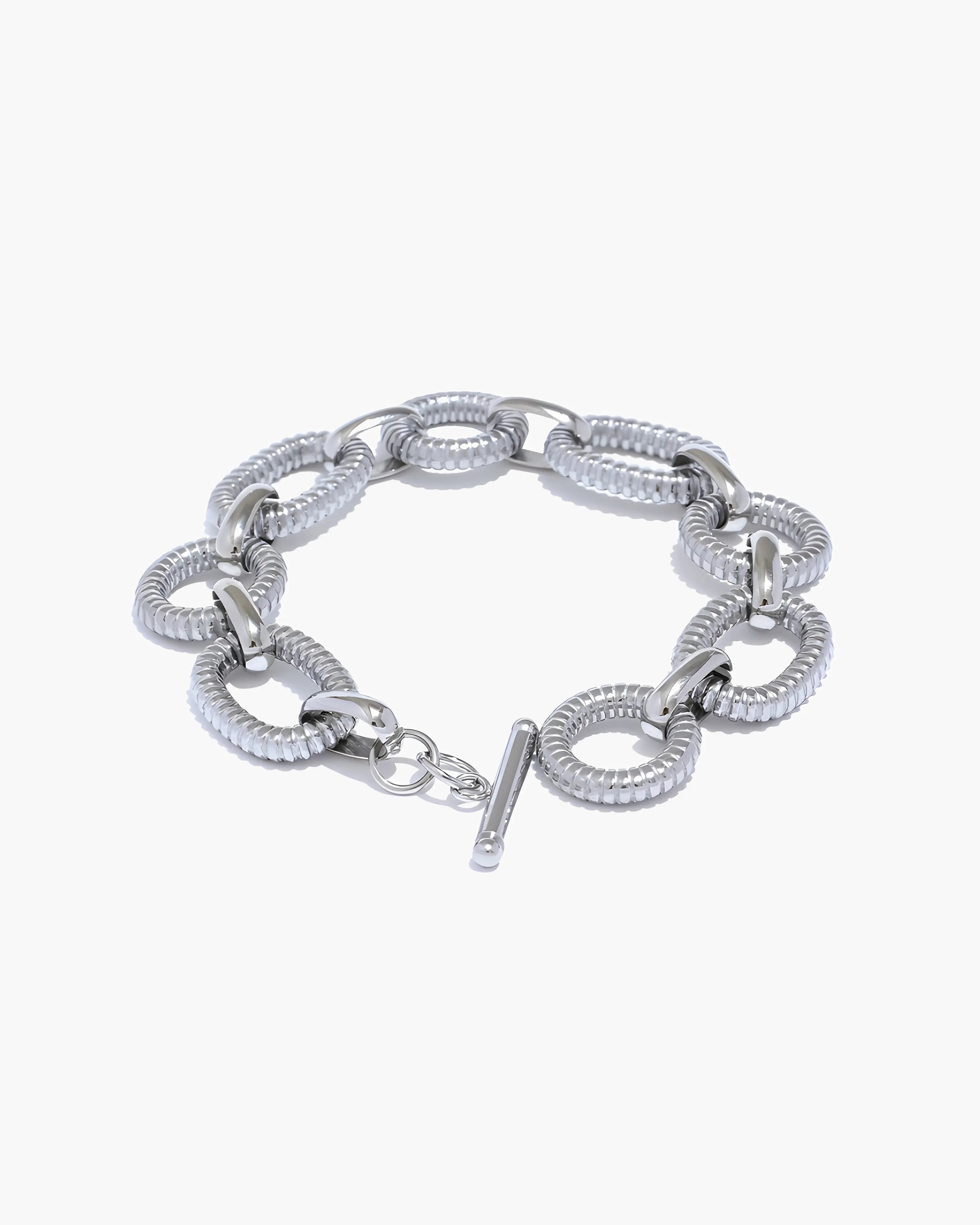 Pulseira Link Oval Ridge