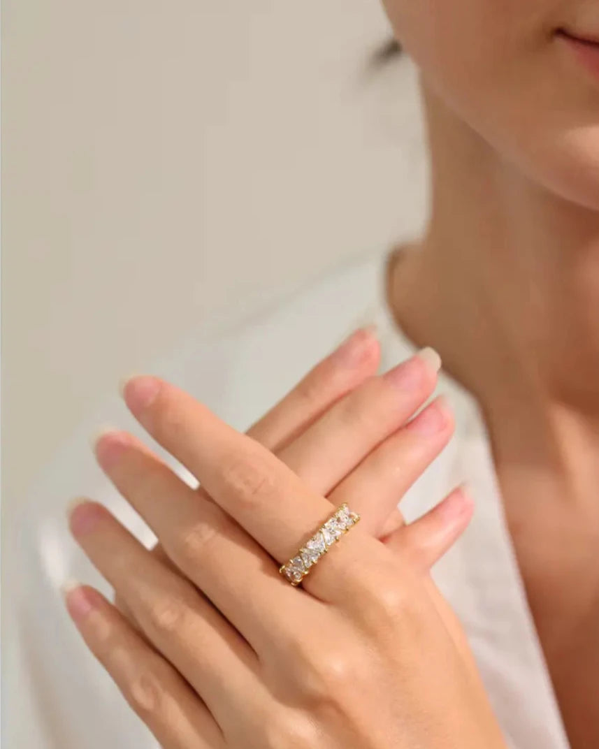 Anel Cravejado Shiny Zircônia