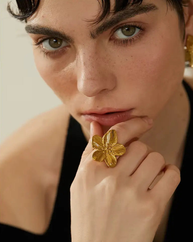 Anel Flor Sandy