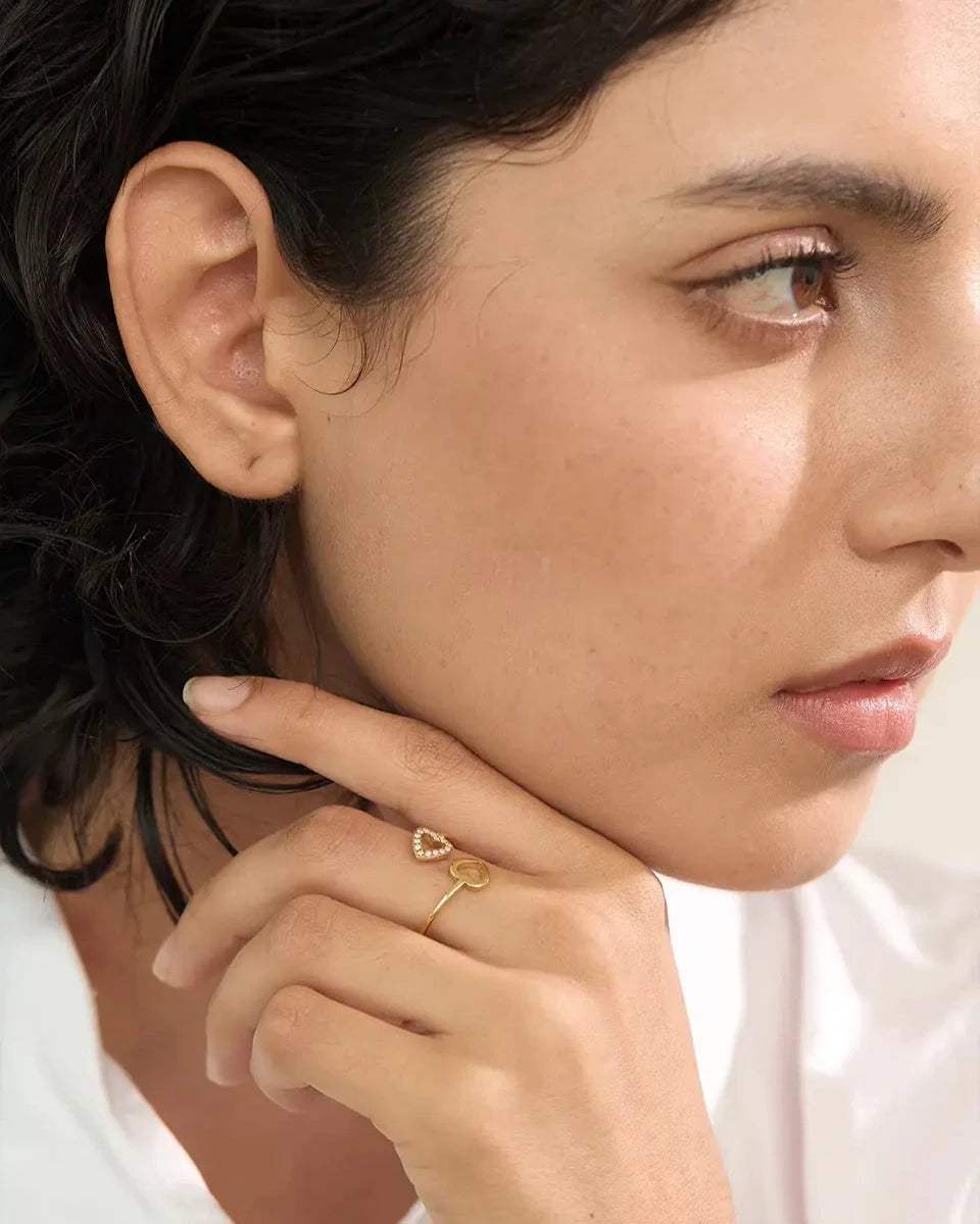 Feminino JUVICI de Coração em Ouro 18k