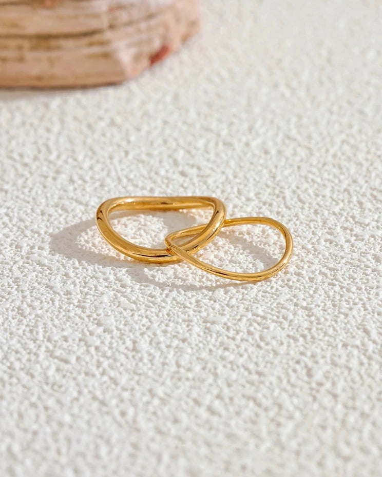 Anel Feminino JUVICI em Ouro 18k e Prata Esterlina