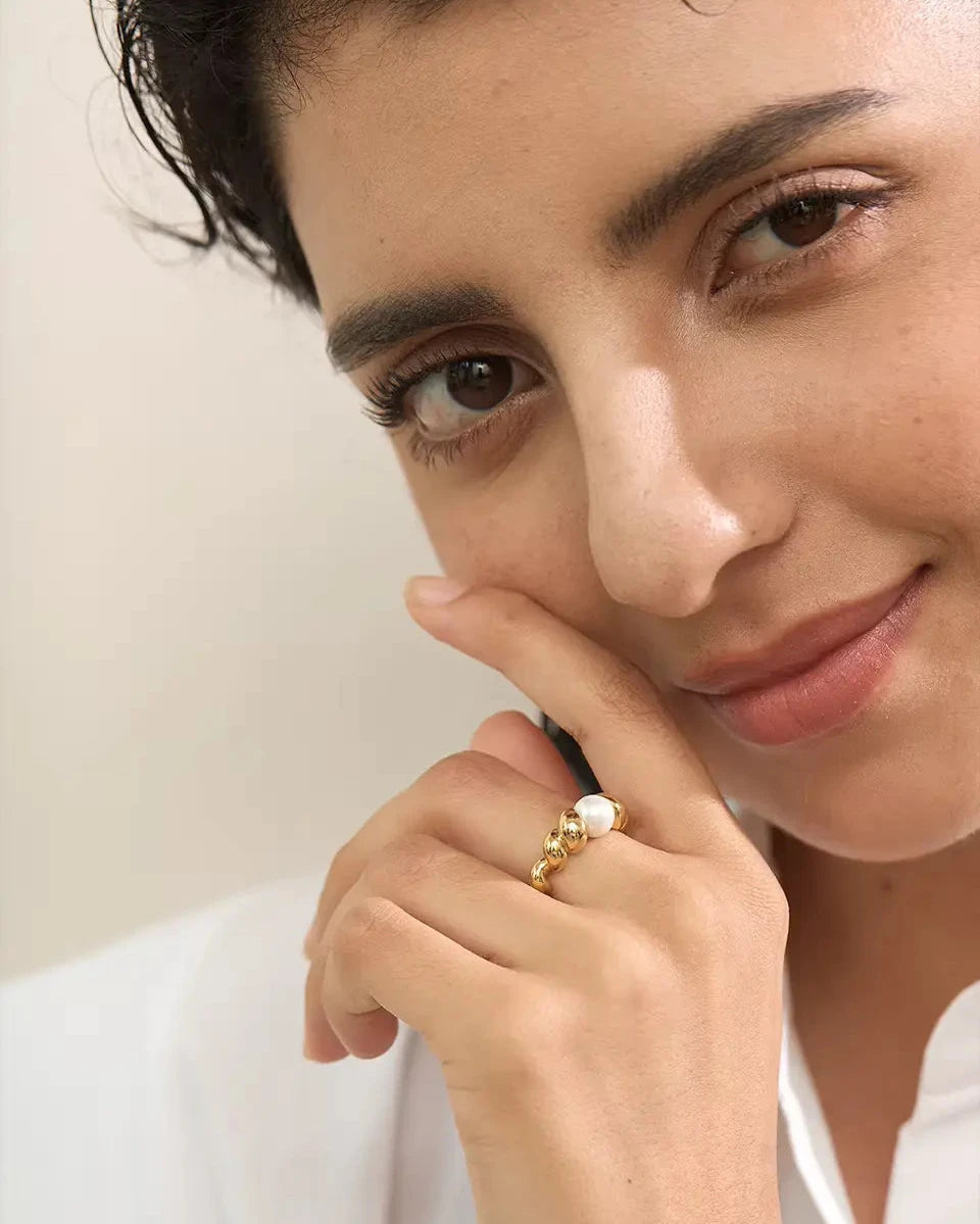 Anel Torcido Pérola