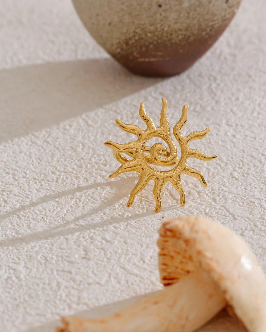 Anel Sol Celeste