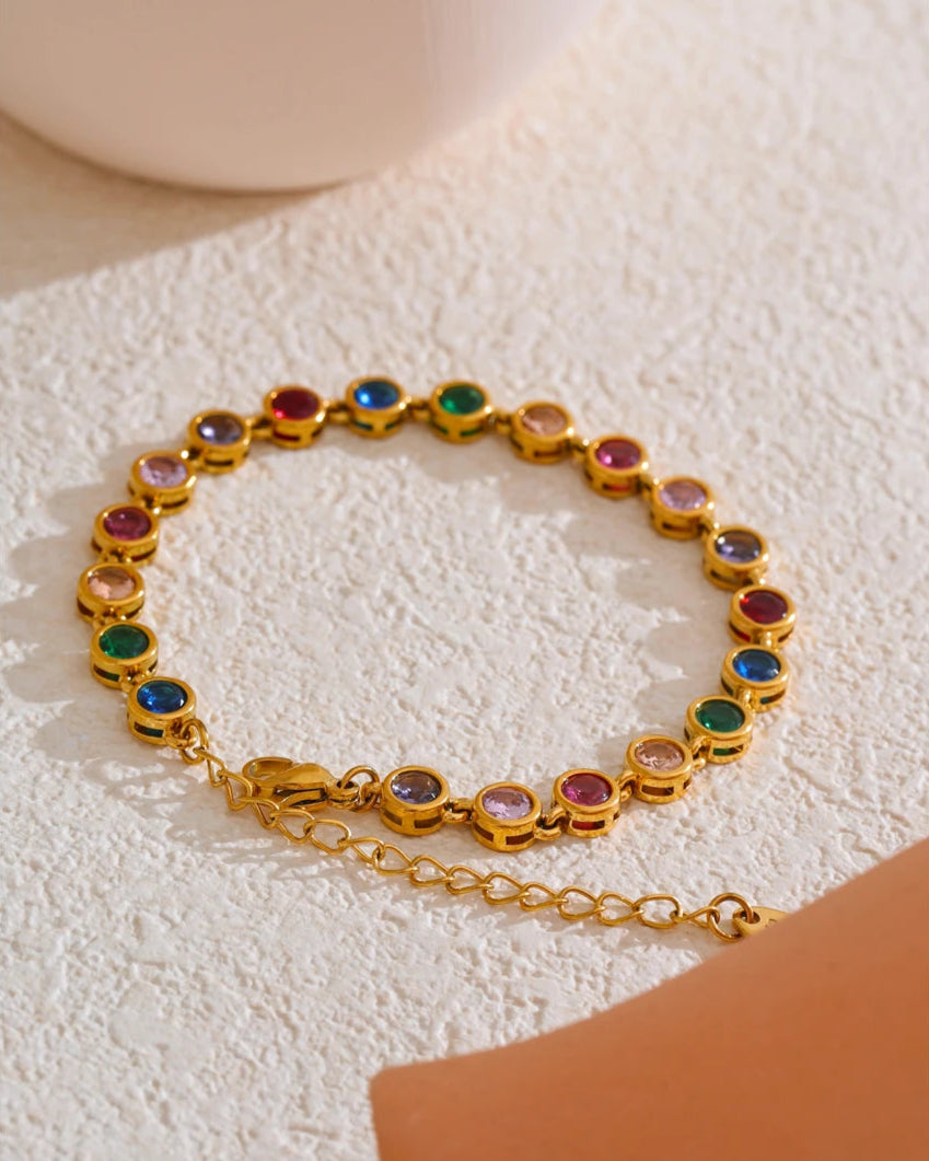 Colar Colorful Zircônia