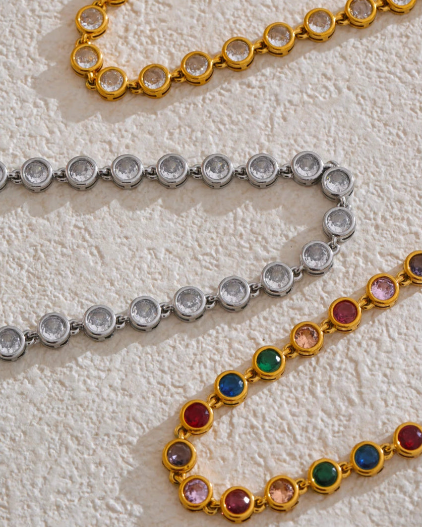 Colar Colorful Zircônia