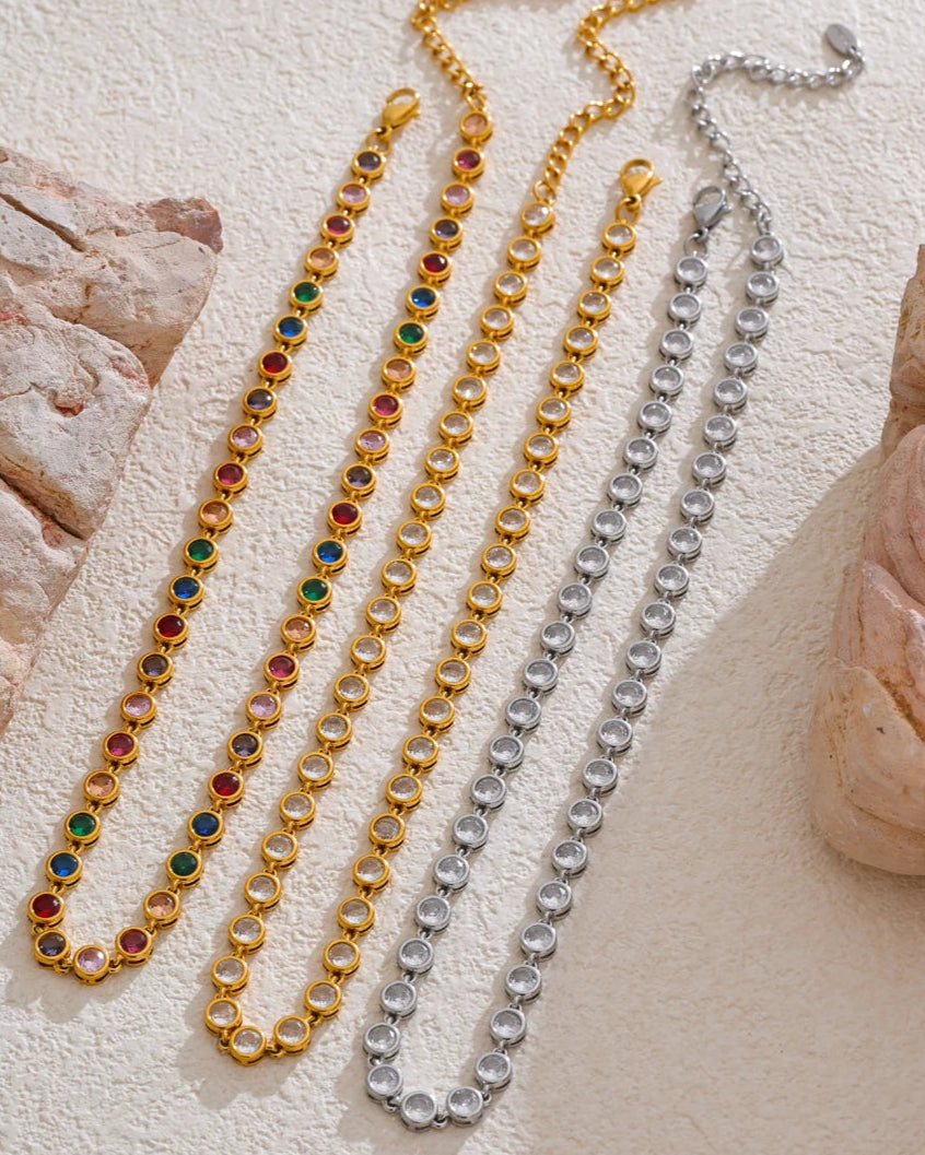 Colar Colorful Zircônia