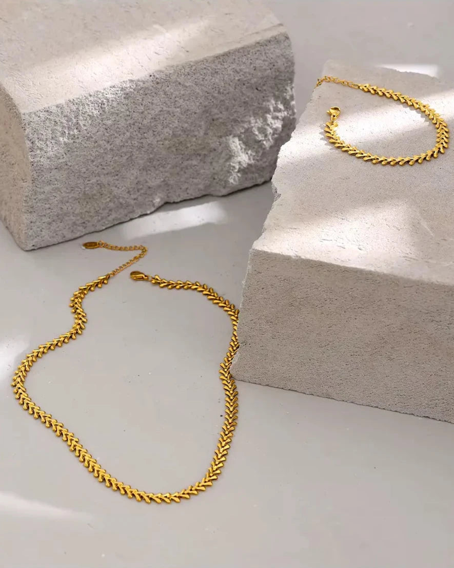 Colar Link Corações