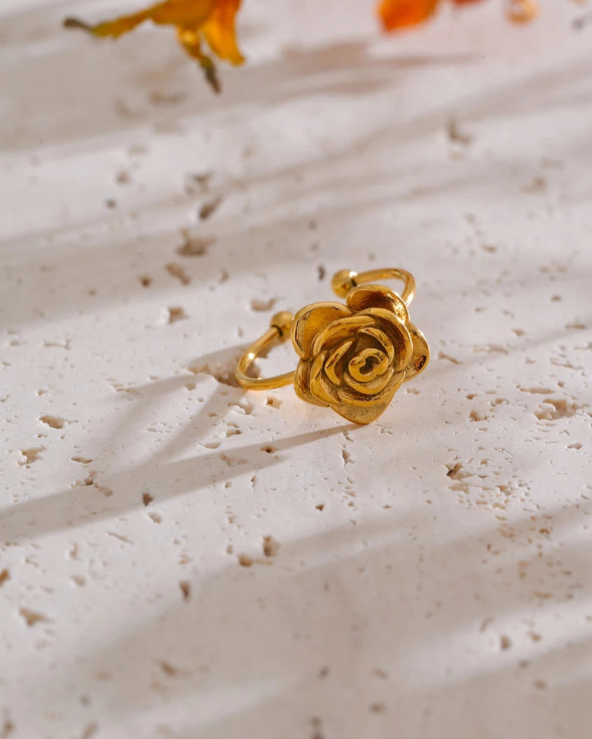 Anel Flor de Rosa