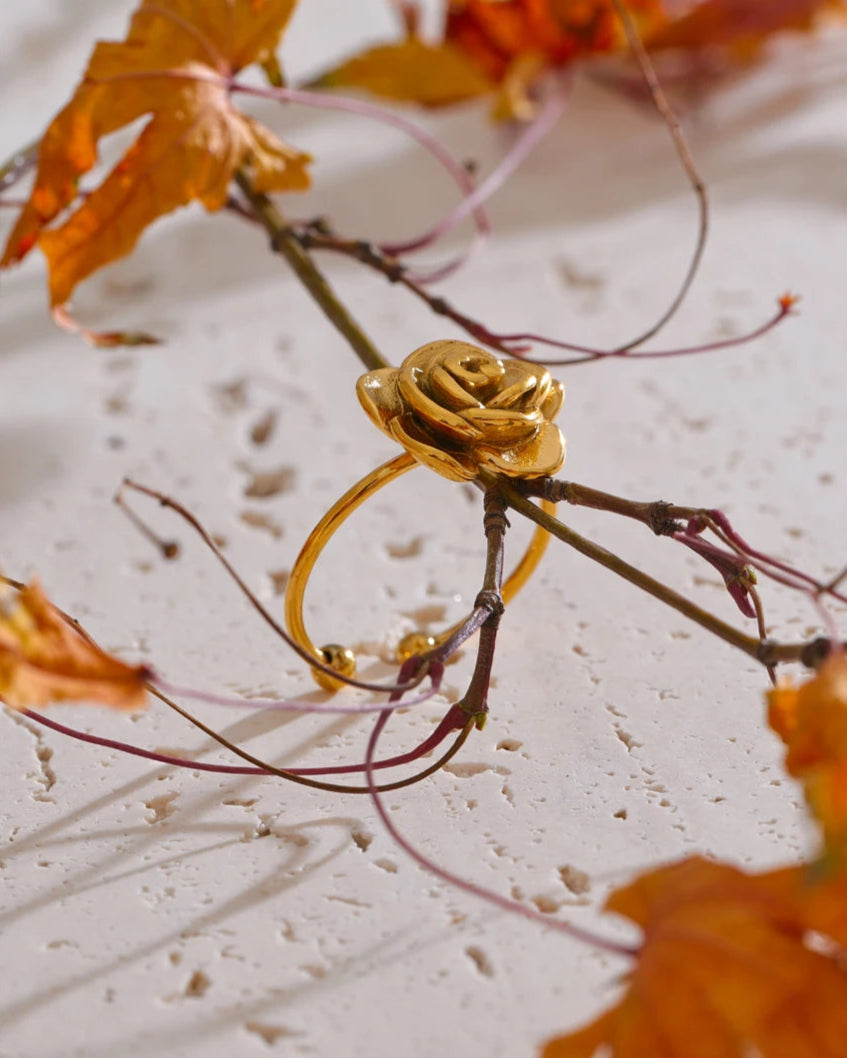 Anel Flor de Rosa