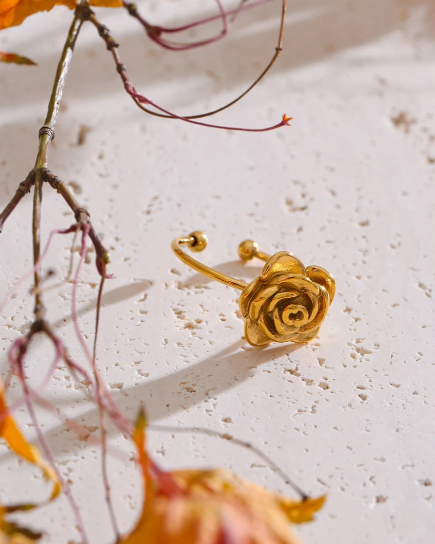 Anel Flor de Rosa