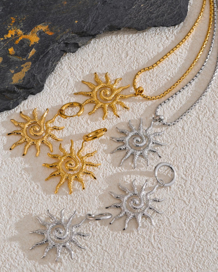 Colar Sol Celeste