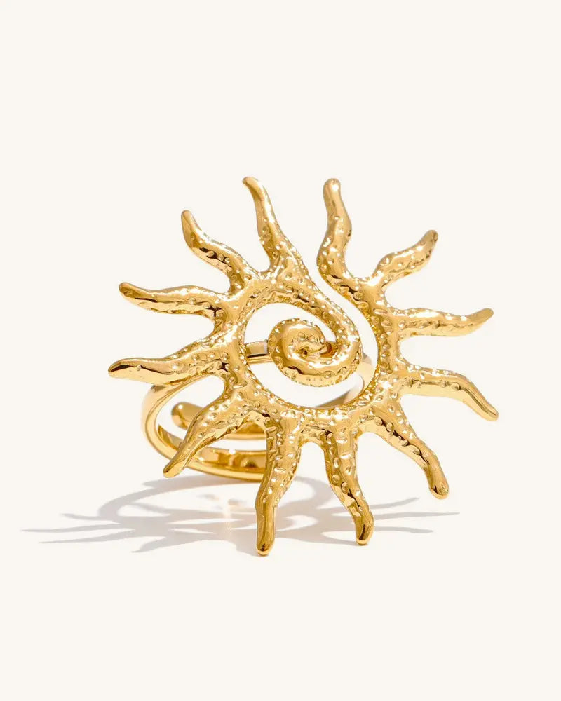 Anel Sol Celeste