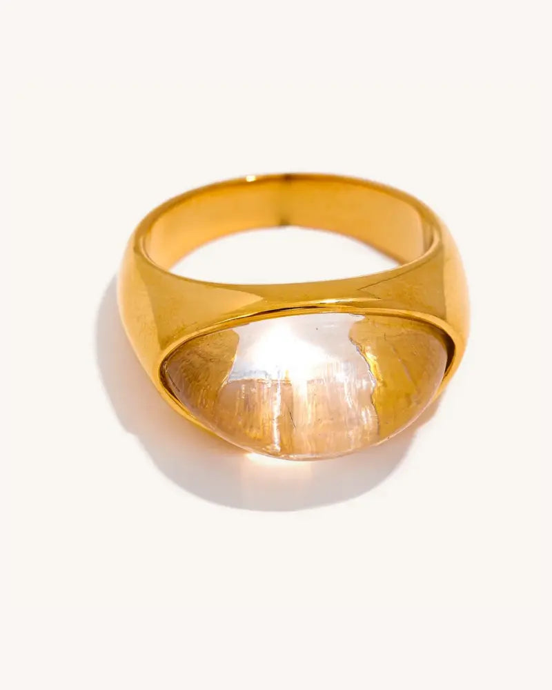 Anel Cristal de Resina