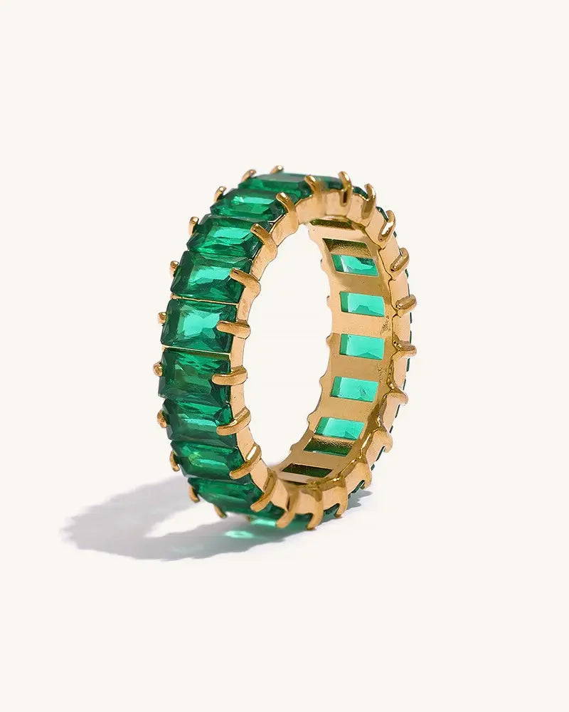 Anel Multicolor Zircônia Texturizado