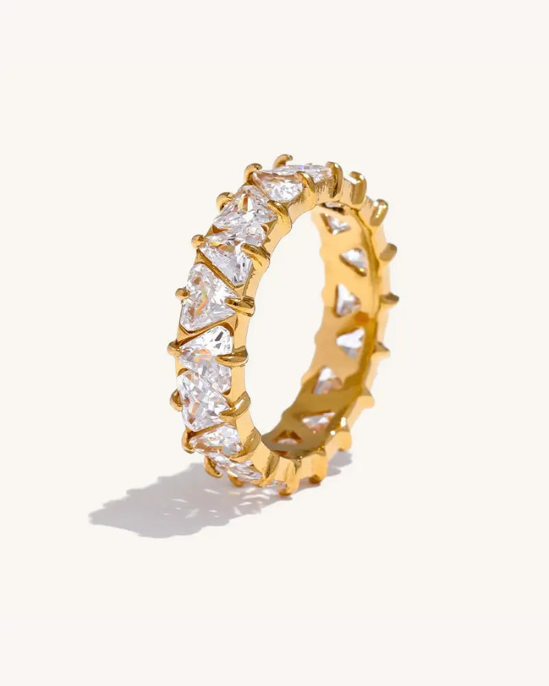 Anel Cravejado Shiny Zircônia
