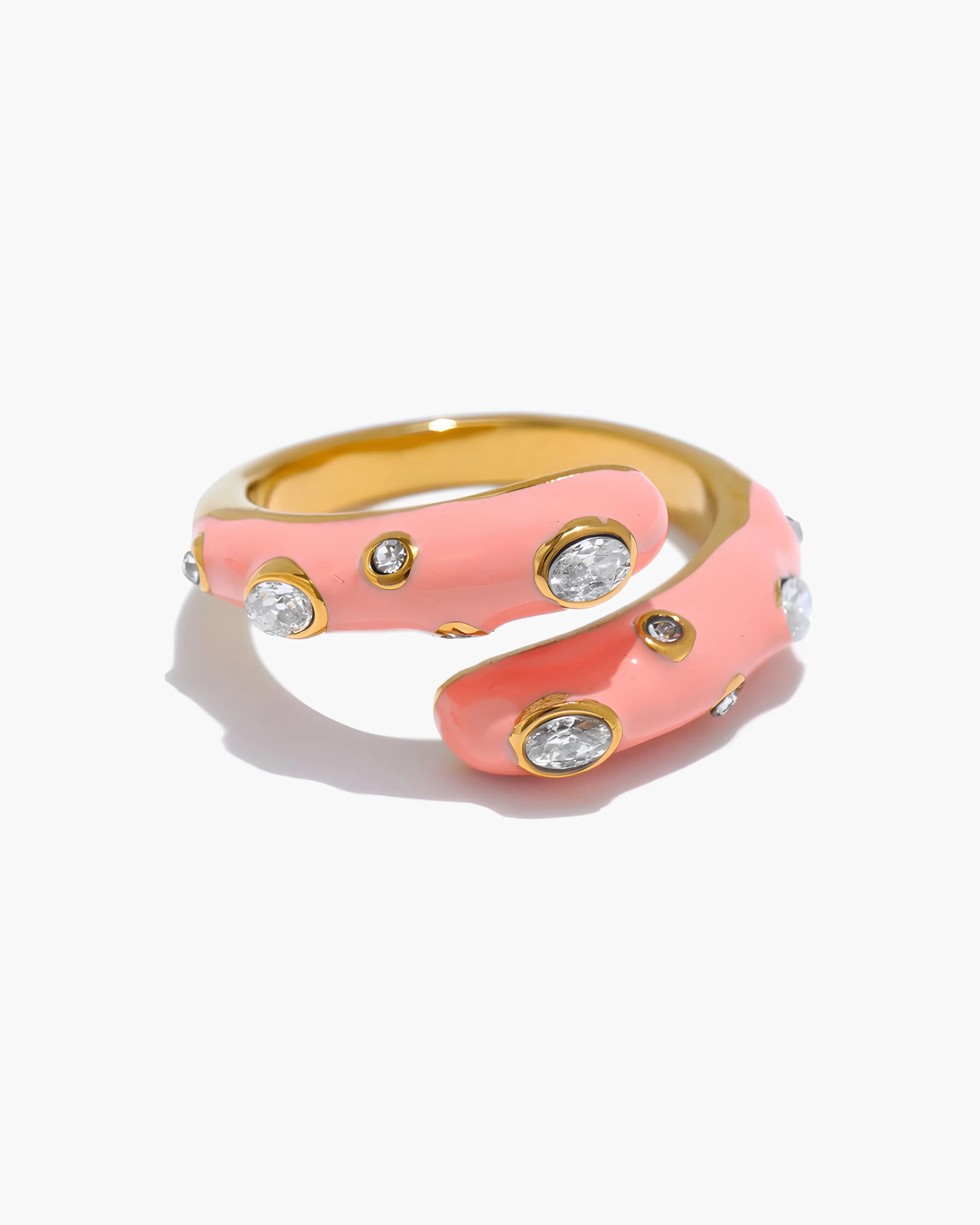 Anel Candy Esmaltado & Zircônia