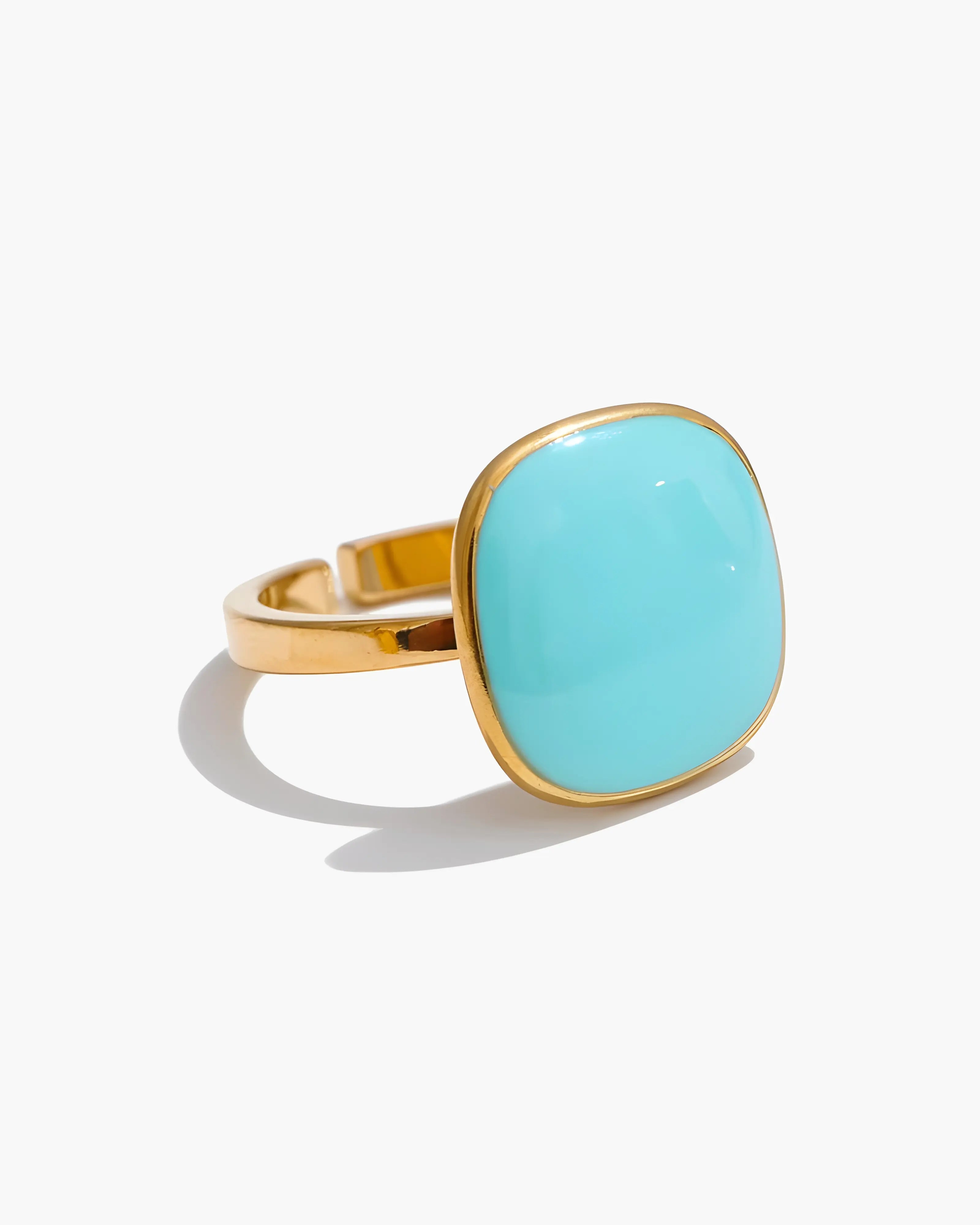 Anel Square Esmaltado