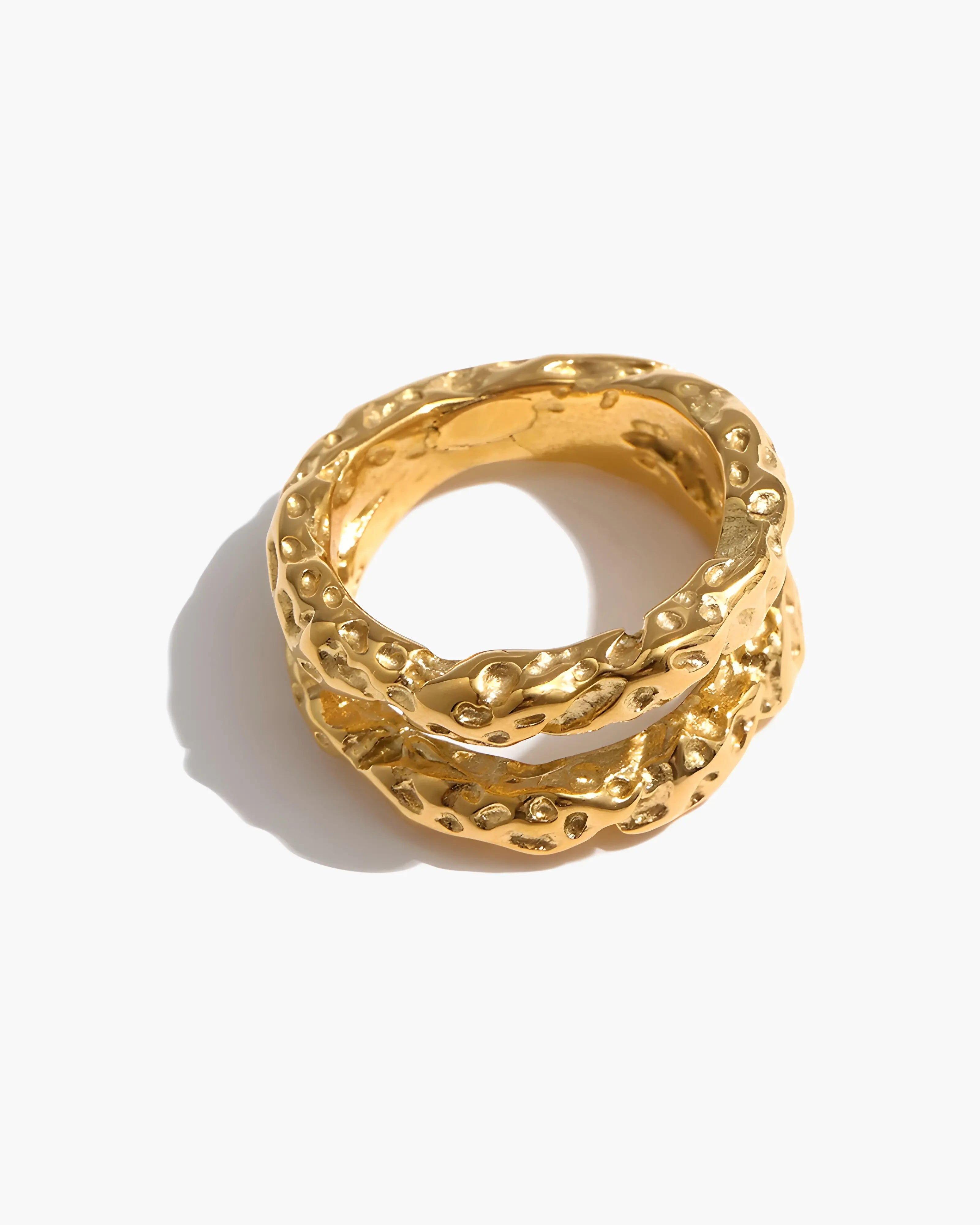 Anel Texturizado Duplo