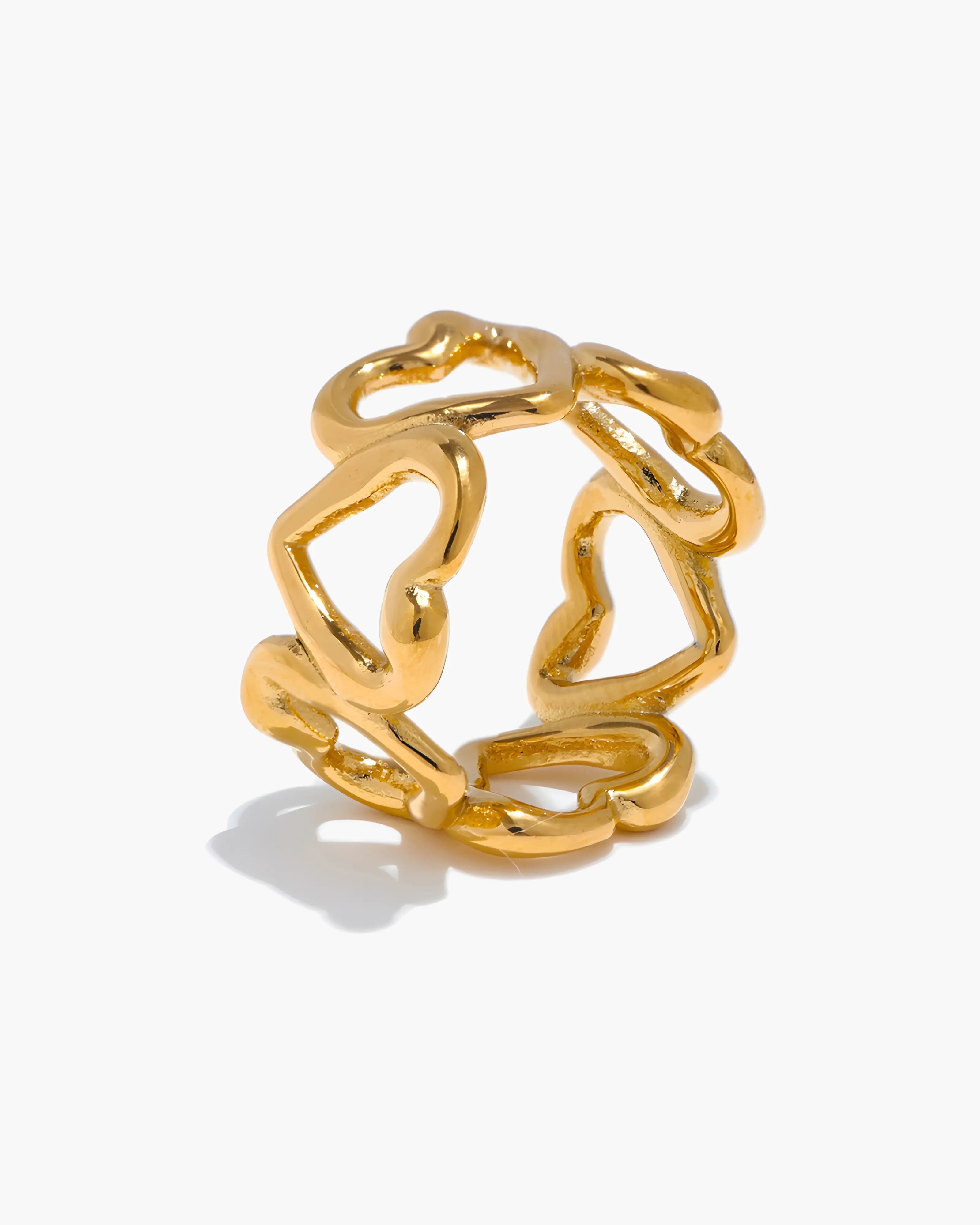 Anel Link Corações