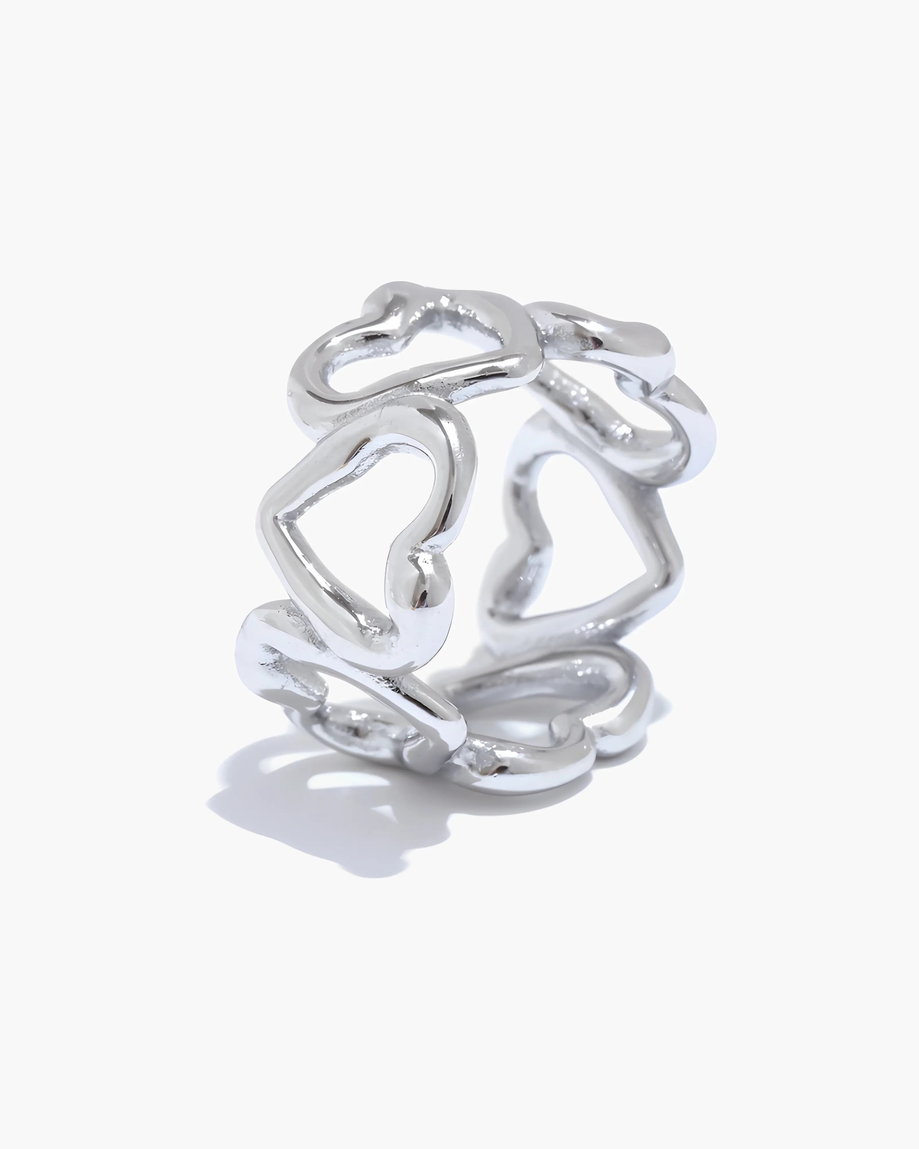 Anel Link Corações