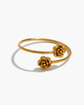 Anel Flor de Rosa Dupla