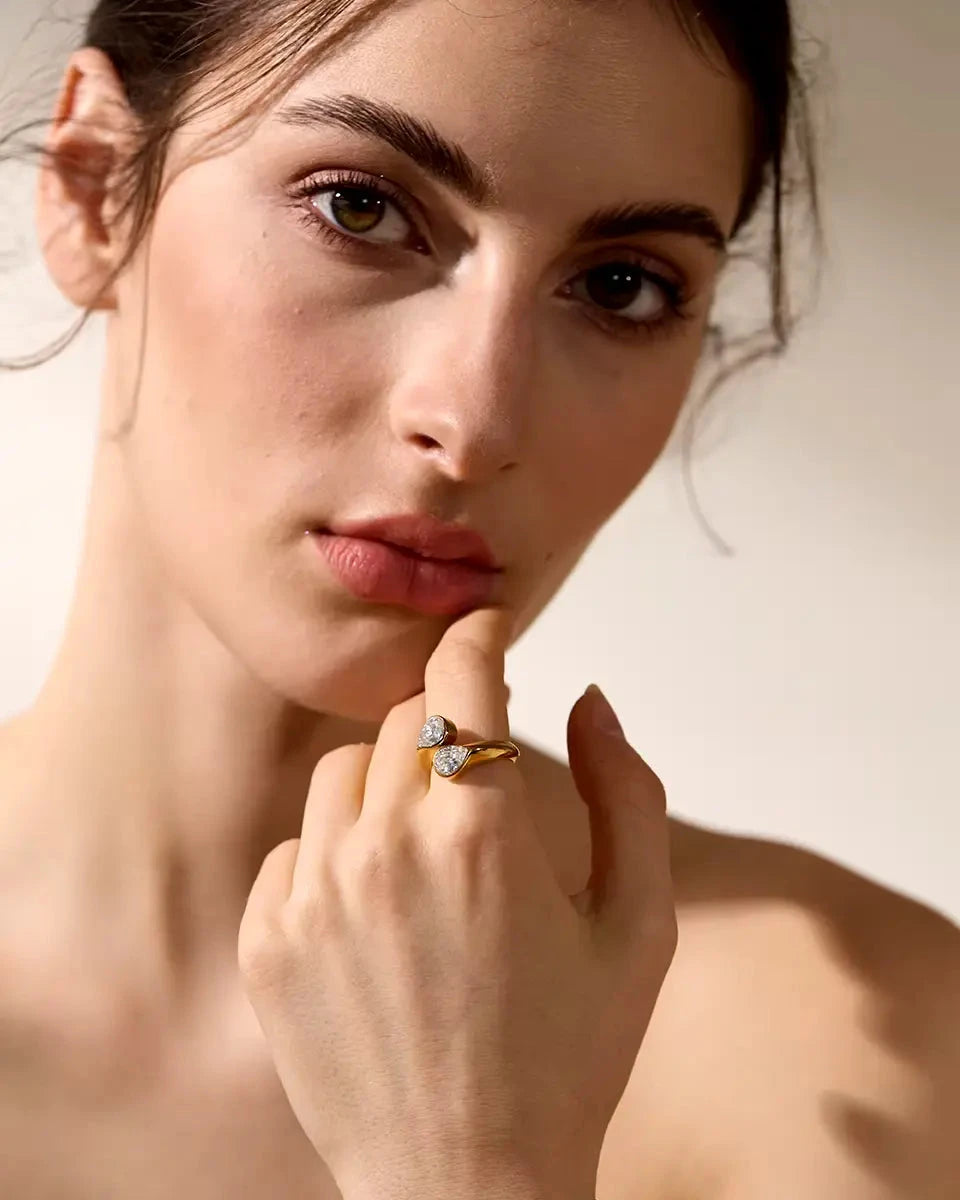 Anel Flare Zircônia
