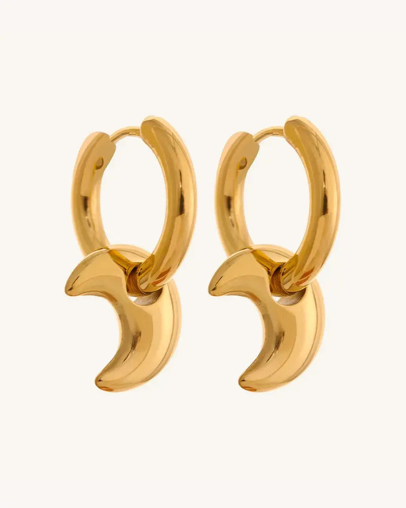 Brinco de Argola Charm Lua