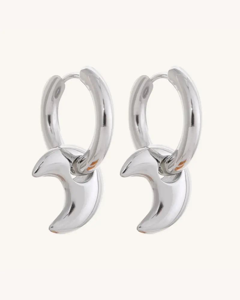Brinco de Argola Charm Lua
