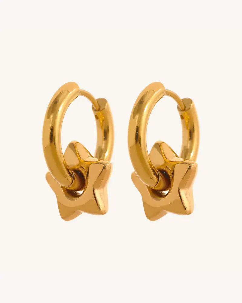 Brinco de Argola Charm Estrela