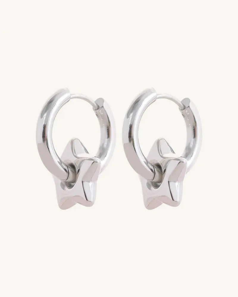Brinco de Argola Charm Estrela