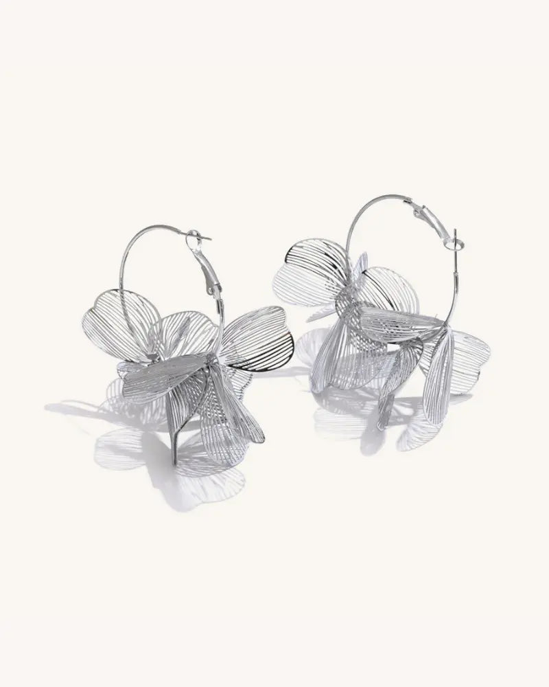 Brinco de Argola Flor Boho