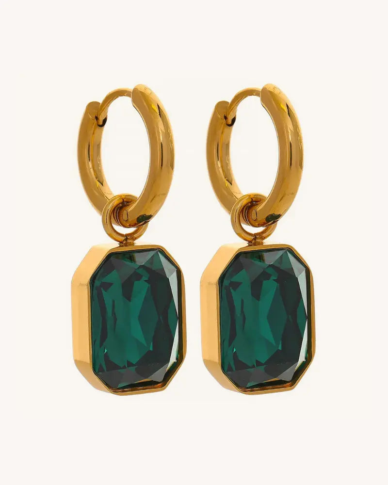 Brinco de Argola Charm Zircônia