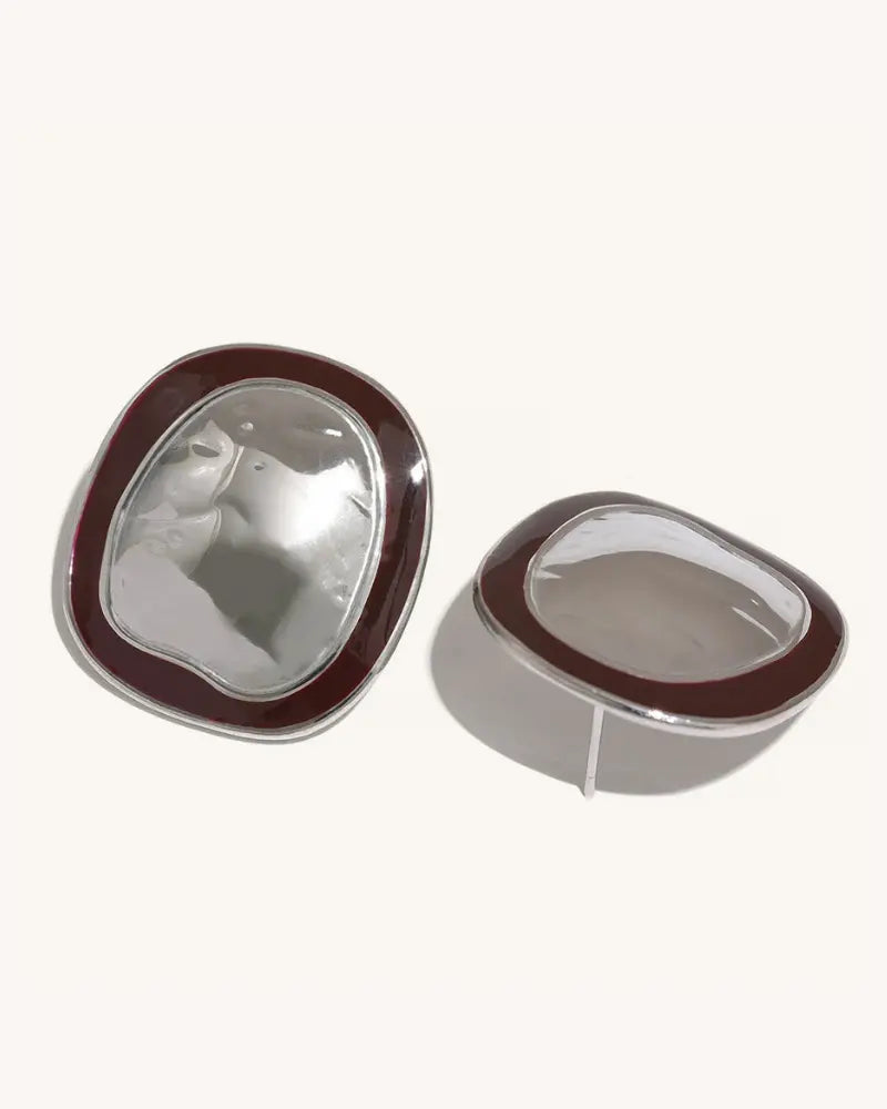 Brinco Shield Esmalte Vinho