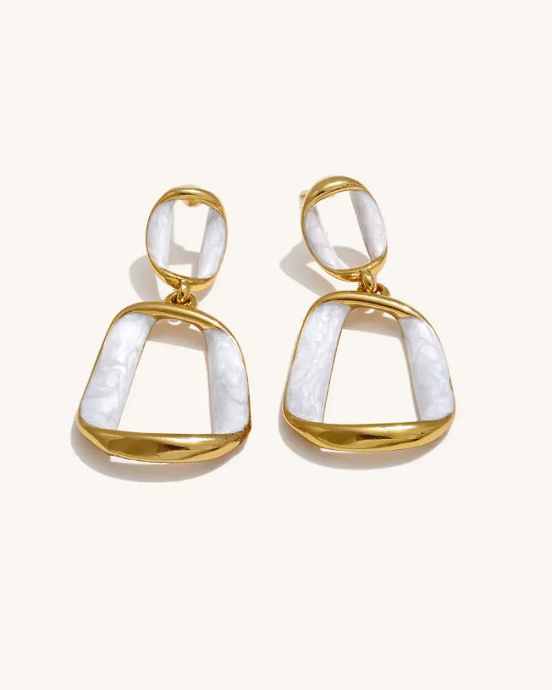 Brinco Chaleur Esmalte Branco