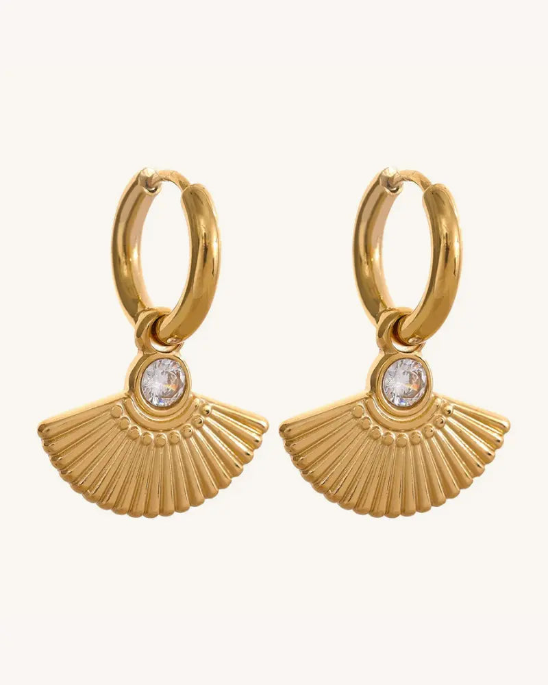 Brinco de Argola Charm Concha