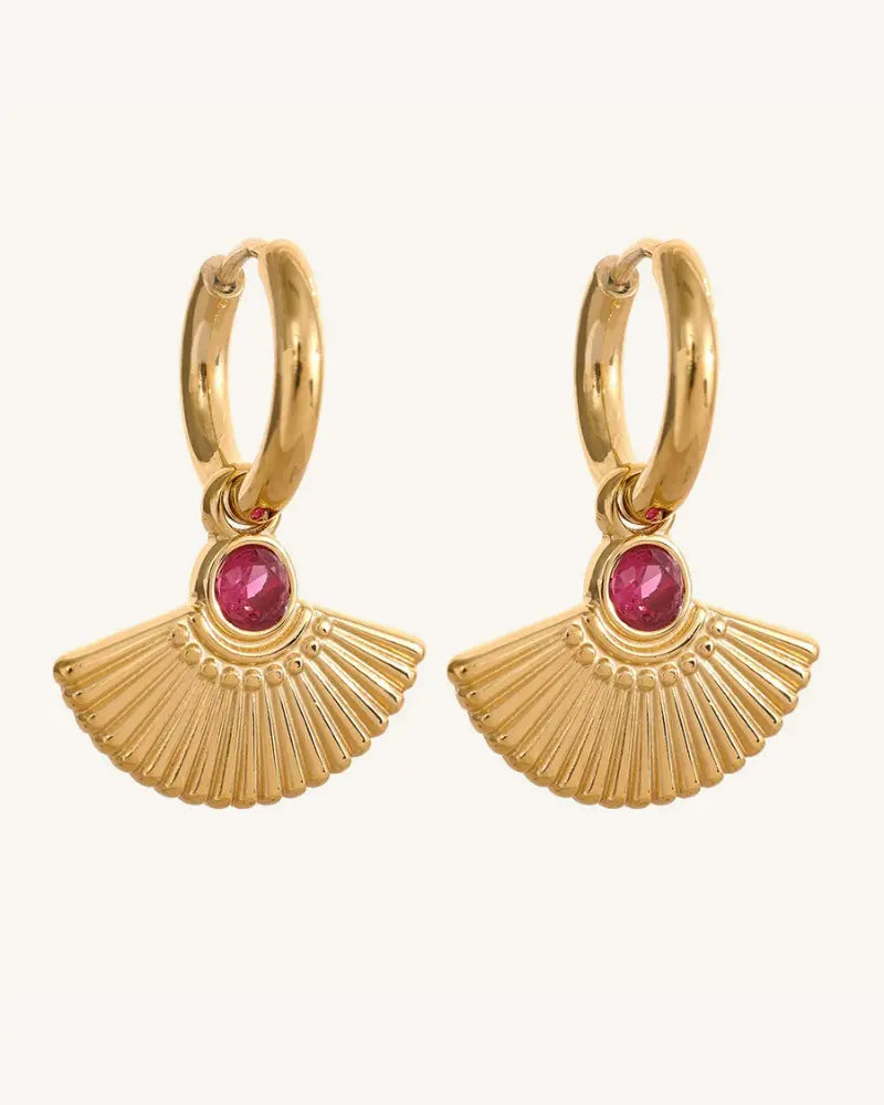 Brinco de Argola Charm Concha