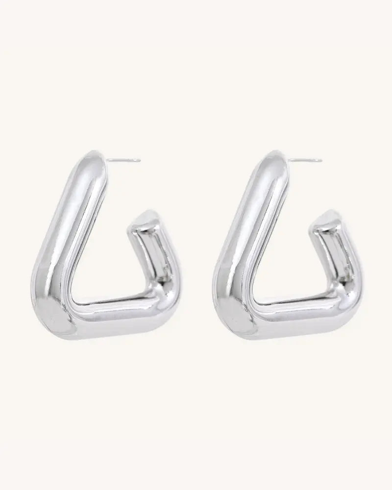 Brinco Triângulo Chunky