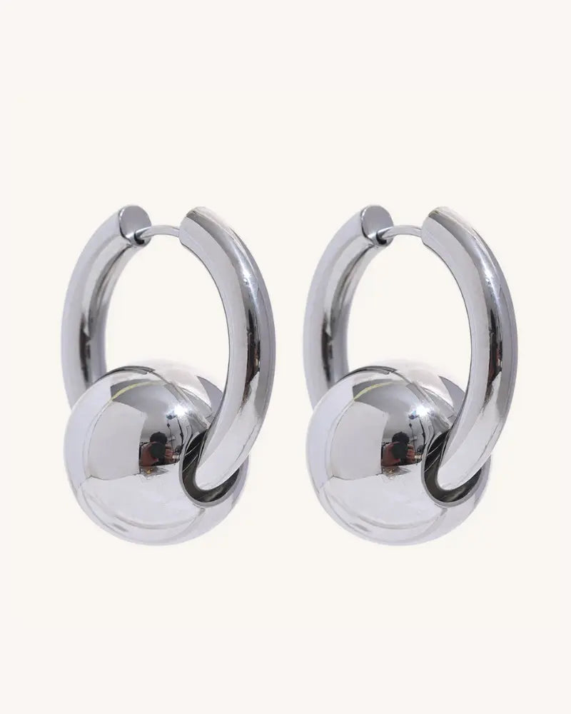 Brinco de Argola Charm Esfera
