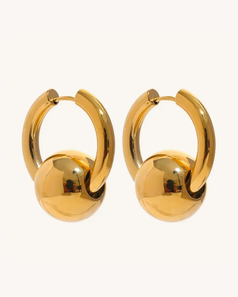 Brinco de Argola Charm Esfera