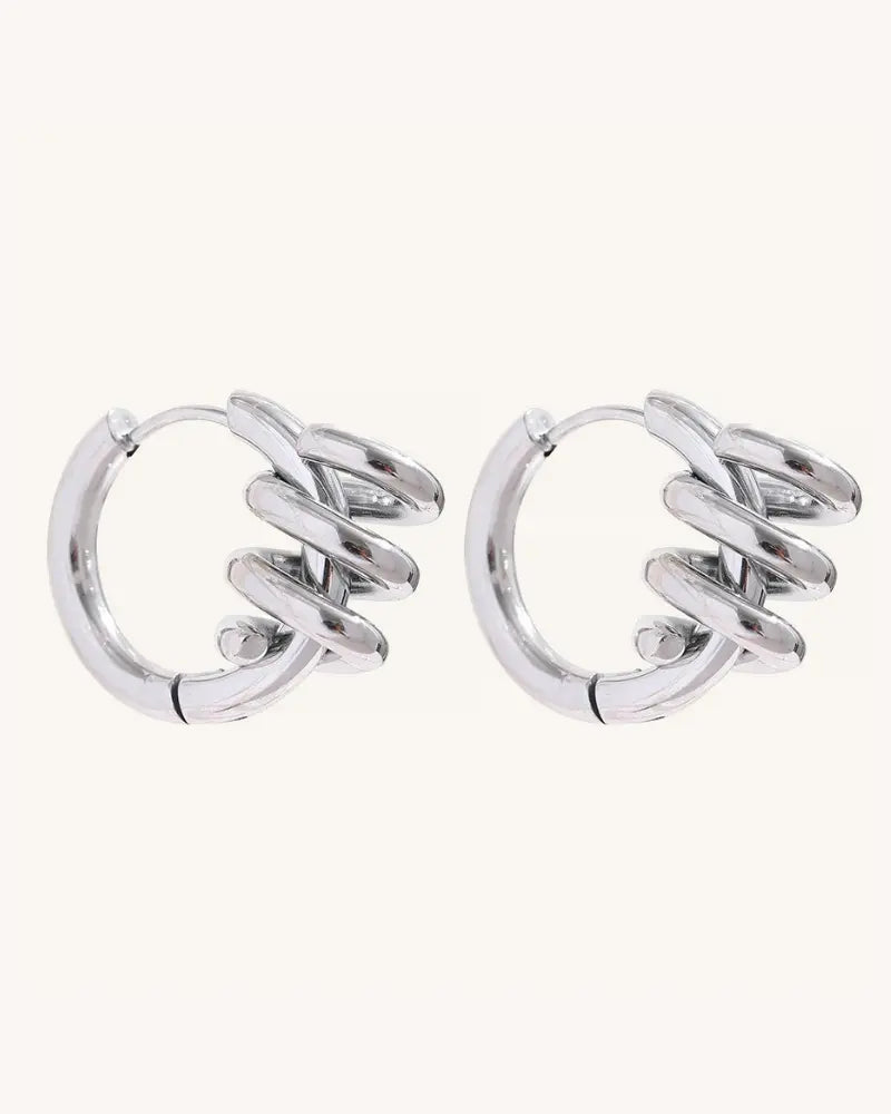 Brinco de Argola Espiral