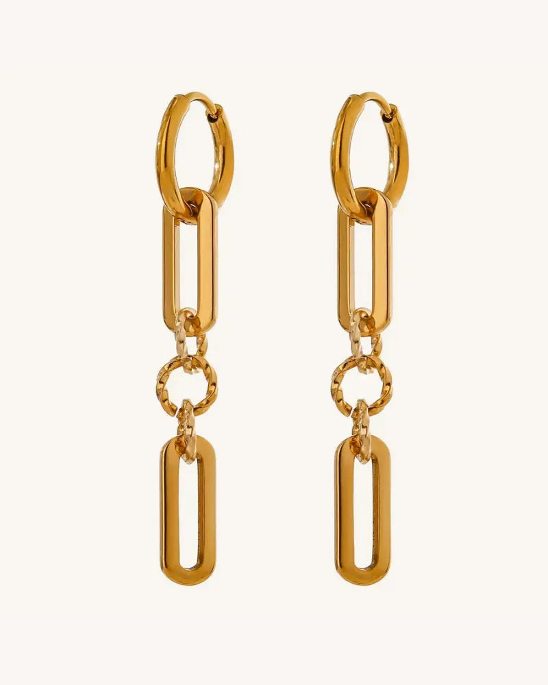 Brinco de Argola Pendente Link