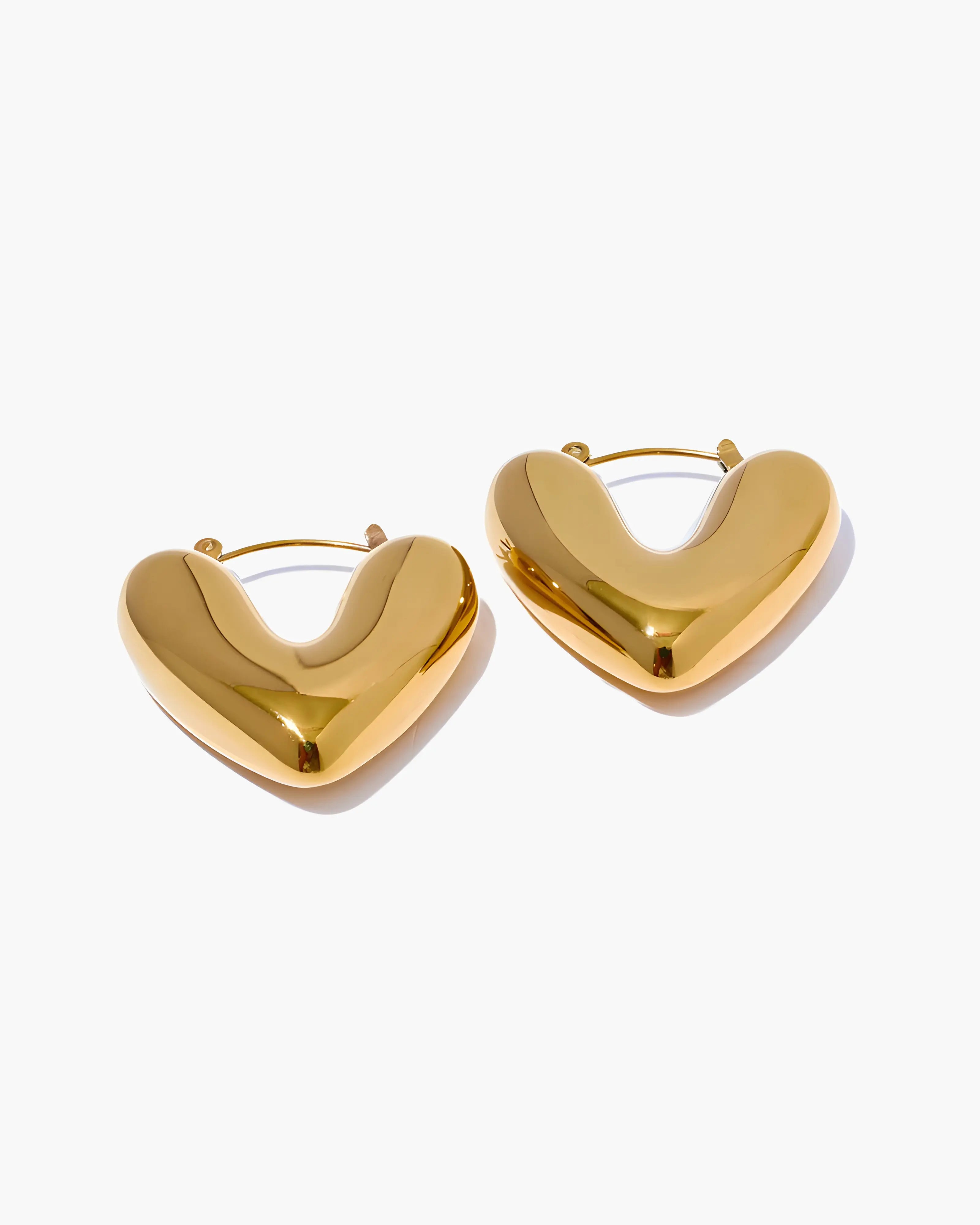 Brinco Coração Chunky