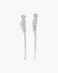 Brinco Longo Tennis Zircônia